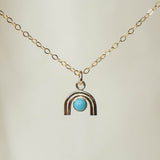 Rainbow Turquoise Necklace GF