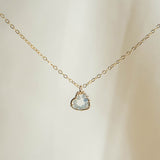 Heart Aquamarine Necklace