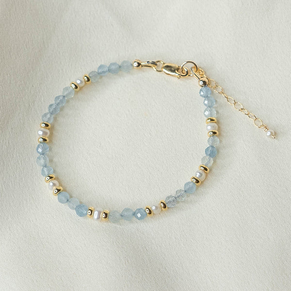 Aquamarine Bracelet 6-7"