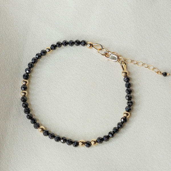 Black Tourmaline Bracelet 6-7"