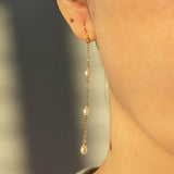 Dainty Pearl Dangle Earring