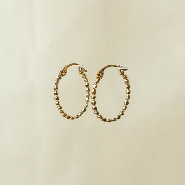 Glimmer Oval Hoops