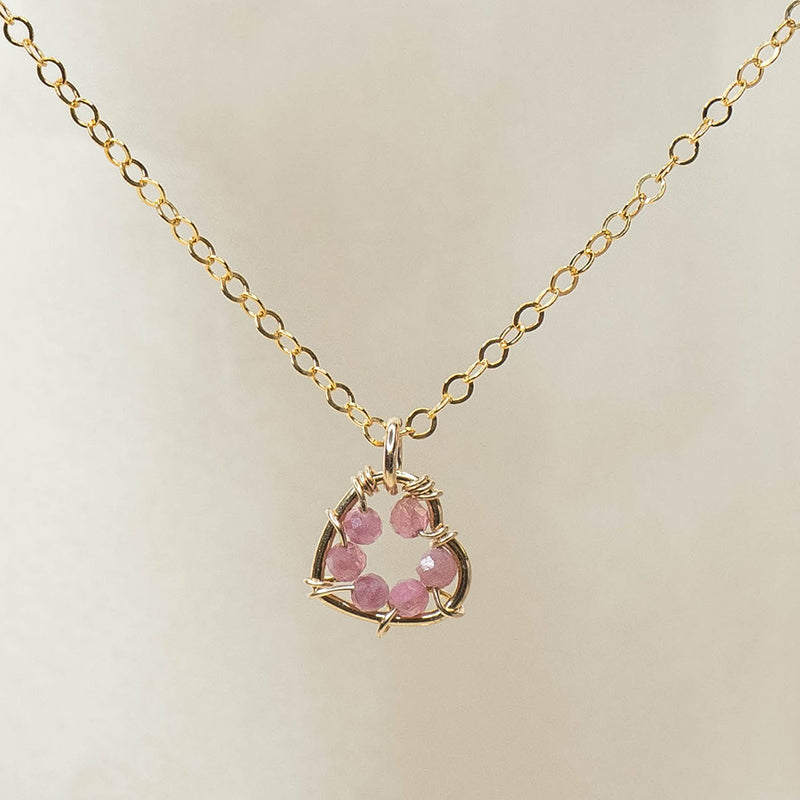 Heart Tourmaline Necklace