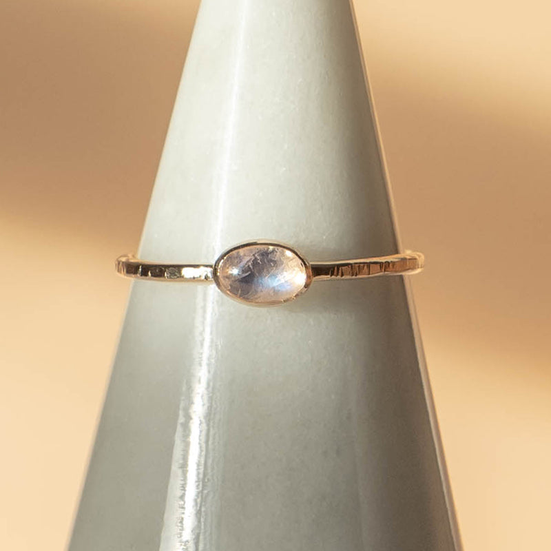 Moonstone Birch Ring