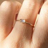 Moonstone Birch Ring