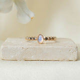 Moonstone Dot Ring