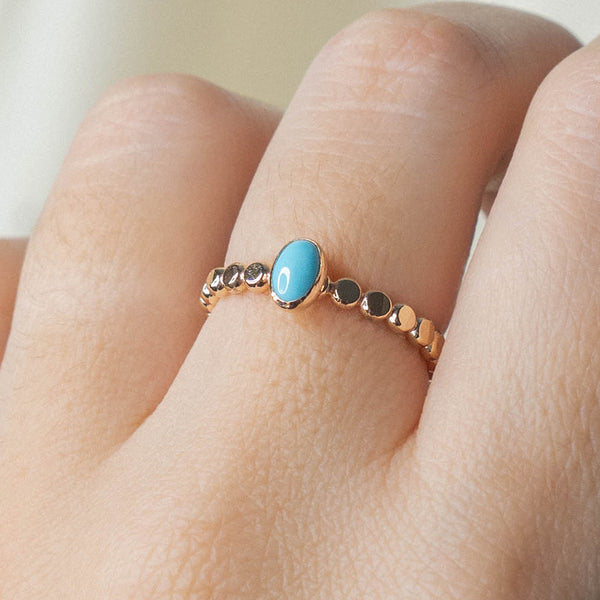 Turquoise Dot Ring